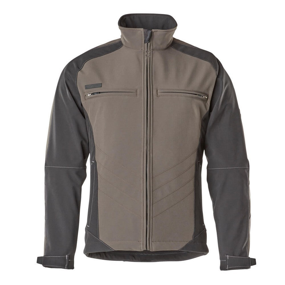 Dark Anthracite-Black - Front - Mascot Mens Unique Dresden Soft Shell Jacket