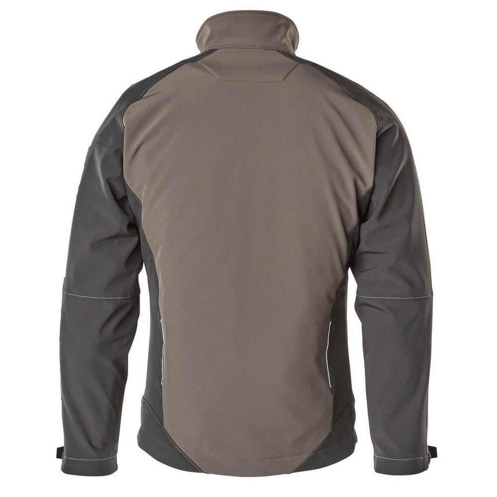 Dark Anthracite-Black - Back - Mascot Mens Unique Dresden Soft Shell Jacket