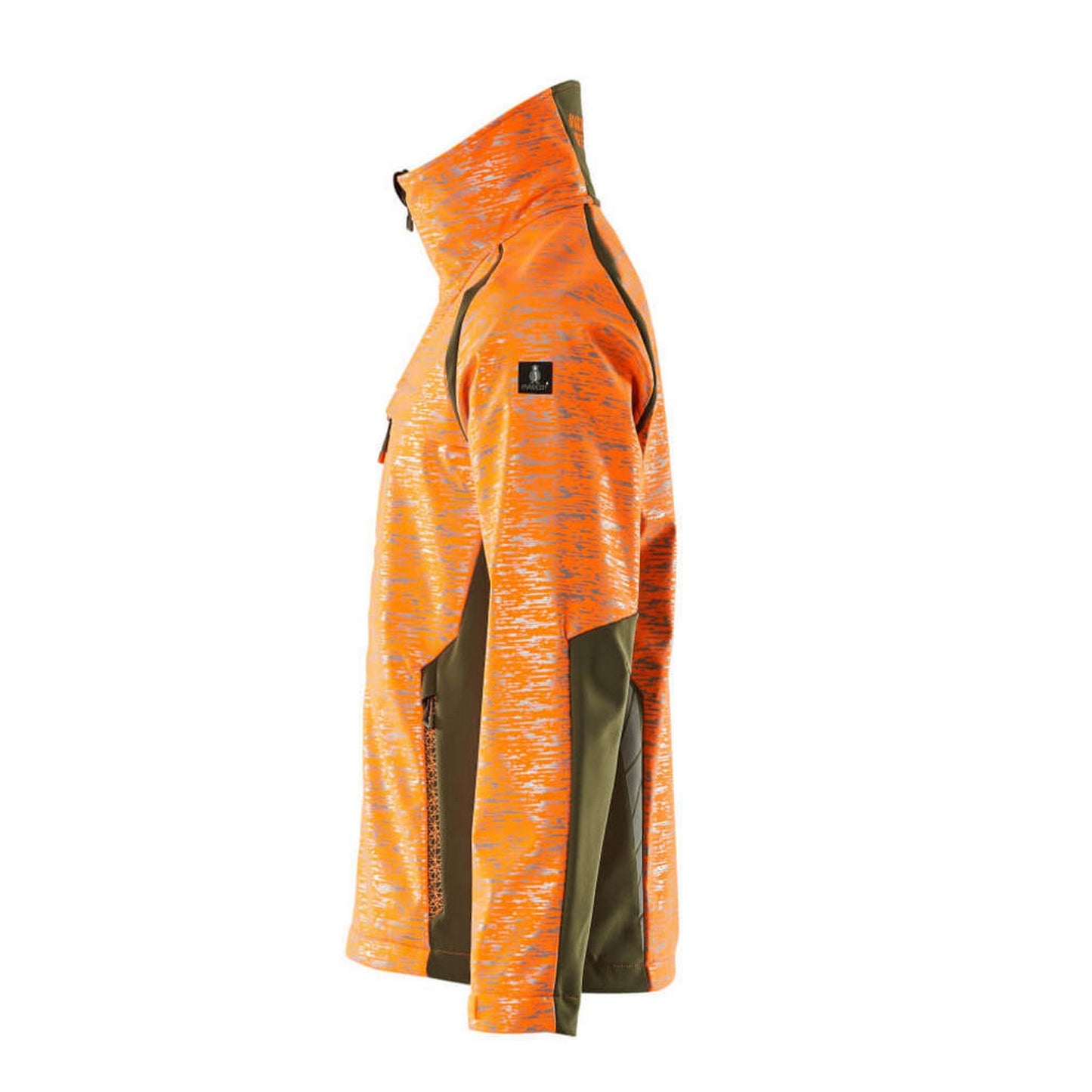 Hi Vis Orange-Moss Green - Lifestyle - Mascot Mens Accelerate Safe Soft Shell Jacket