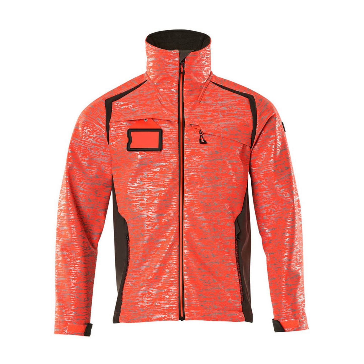 Hi Vis Red-Dark Anthracite - Front - Mascot Mens Accelerate Safe Soft Shell Jacket