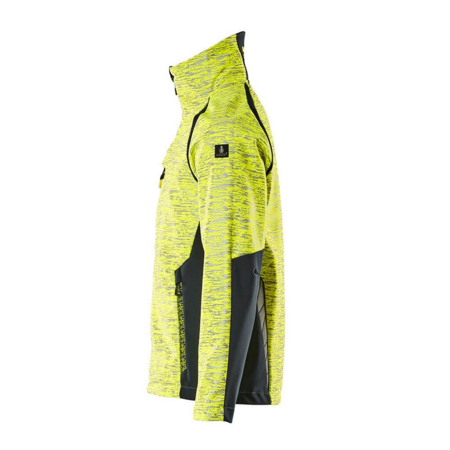 Hi Vis Yellow-Dark Navy - Lifestyle - Mascot Mens Accelerate Safe Soft Shell Jacket