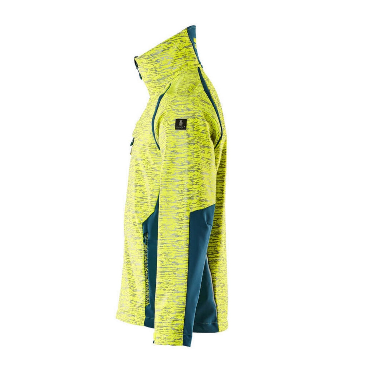 Hi Vis Yellow-Dark Petroleum - Lifestyle - Mascot Mens Accelerate Safe Soft Shell Jacket