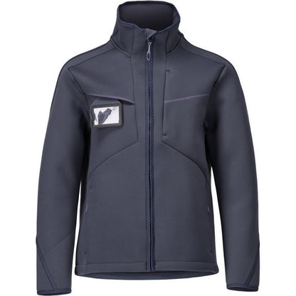 Dark Navy - Front - Mascot Mens Customised Stretch Soft Shell Jacket