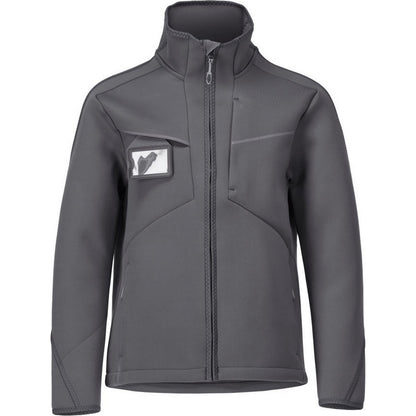 Stone Grey - Front - Mascot Mens Customised Stretch Soft Shell Jacket