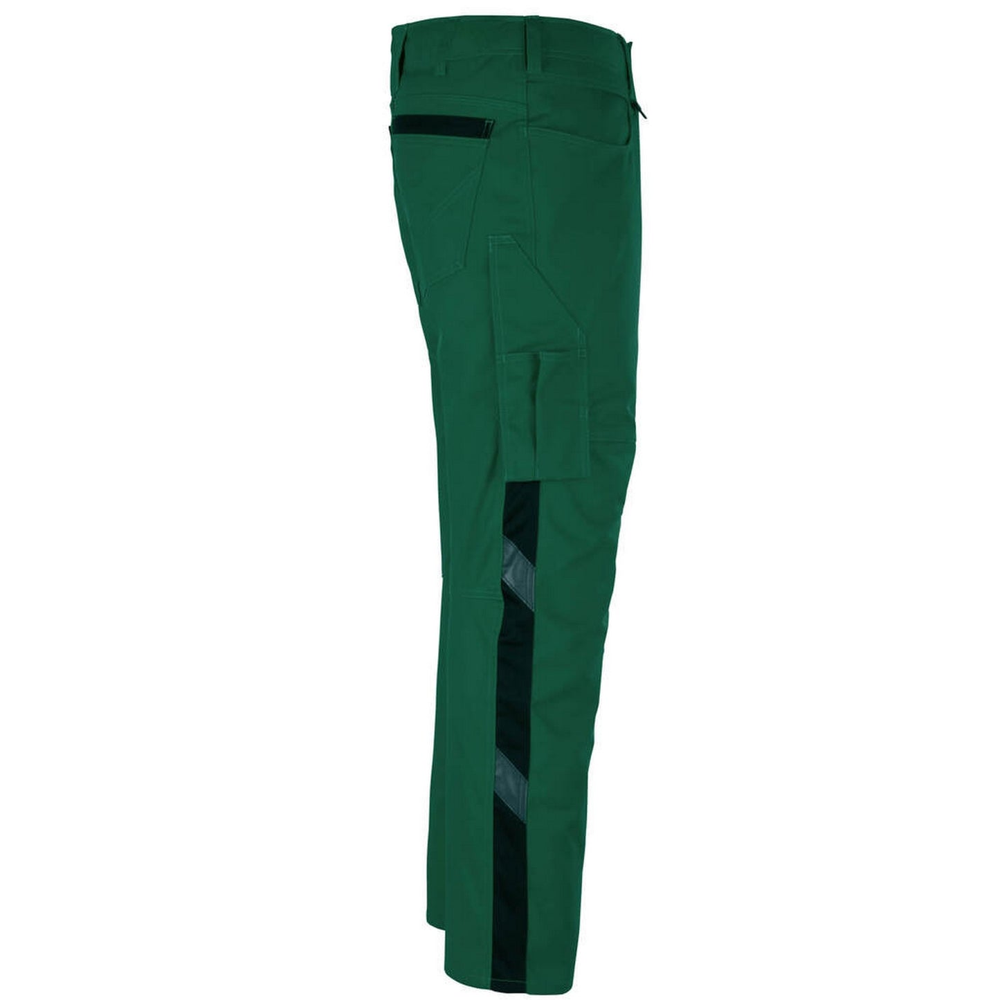 Green-Black - Side - Mascot Mens Unique Work Trousers