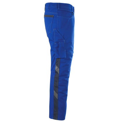 Royal Blue-Dark Navy - Side - Mascot Mens Unique Work Trousers