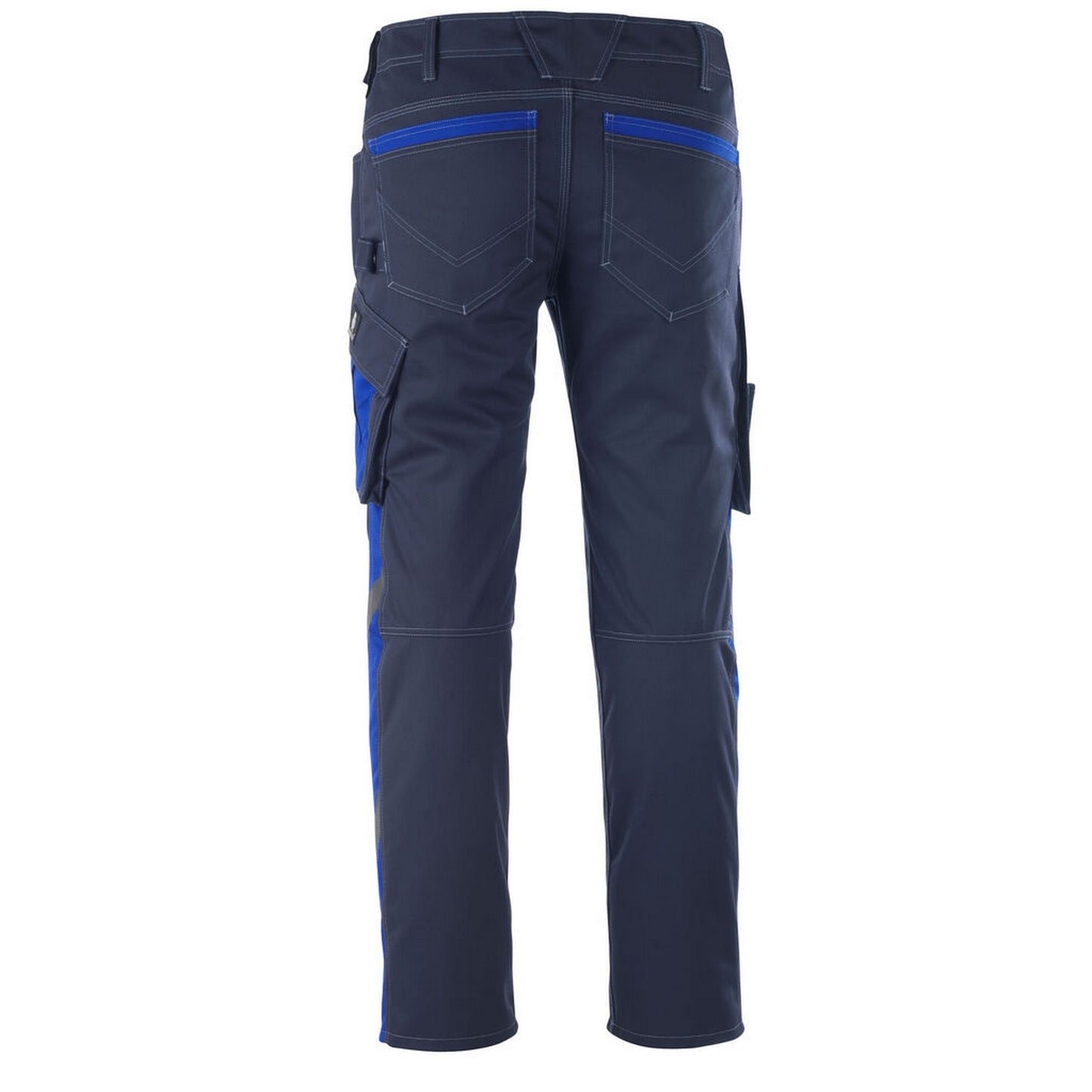 Dark Navy-Royal Blue - Back - Mascot Mens Unique Work Trousers