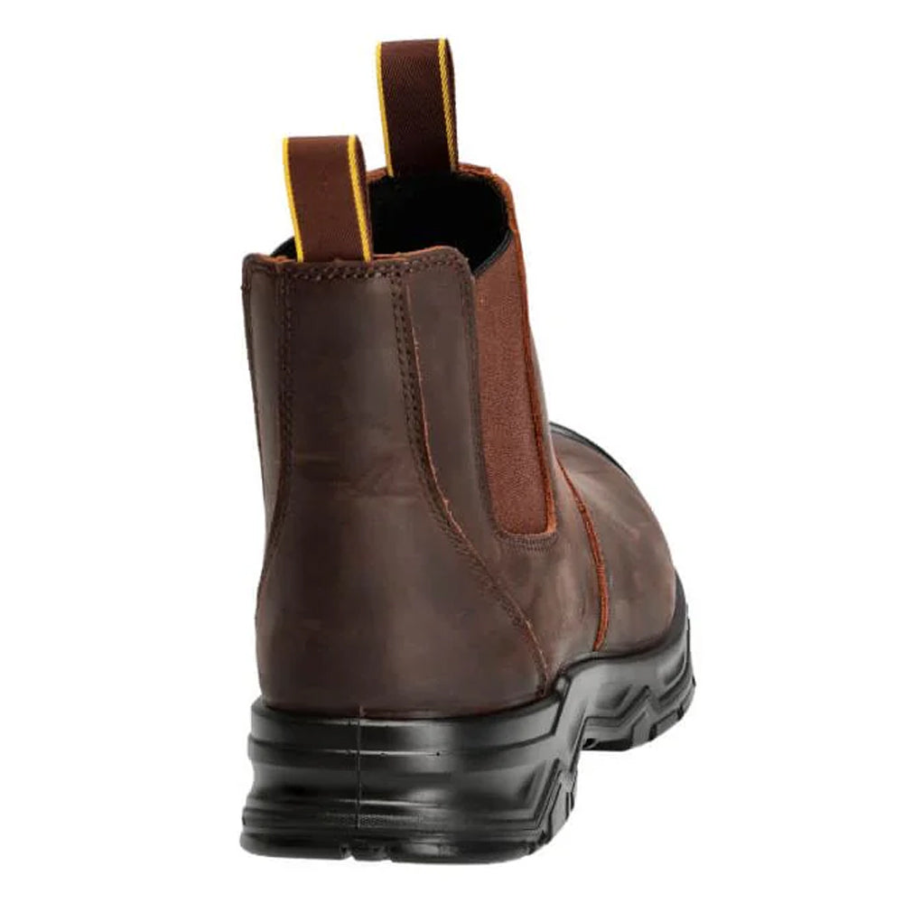 Dark Brown-Black - Back - Mascot Womens-Ladies Footwear Originals Leather Safety Boots