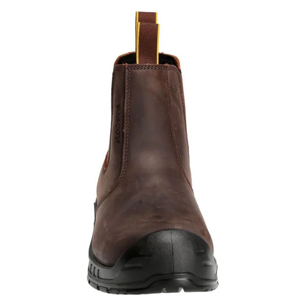 Dark Brown-Black - Side - Mascot Womens-Ladies Footwear Originals Leather Safety Boots