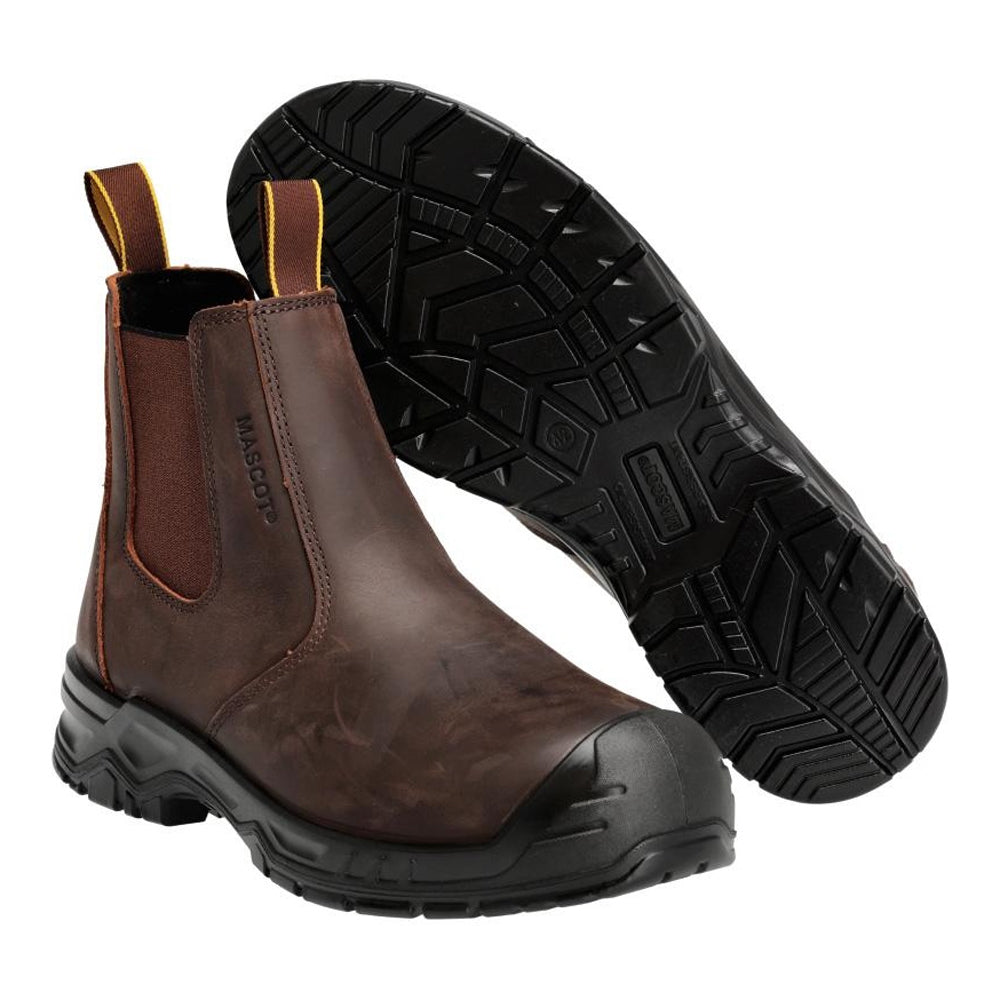 Dark Brown-Black - Lifestyle - Mascot Womens-Ladies Footwear Originals Leather Safety Boots