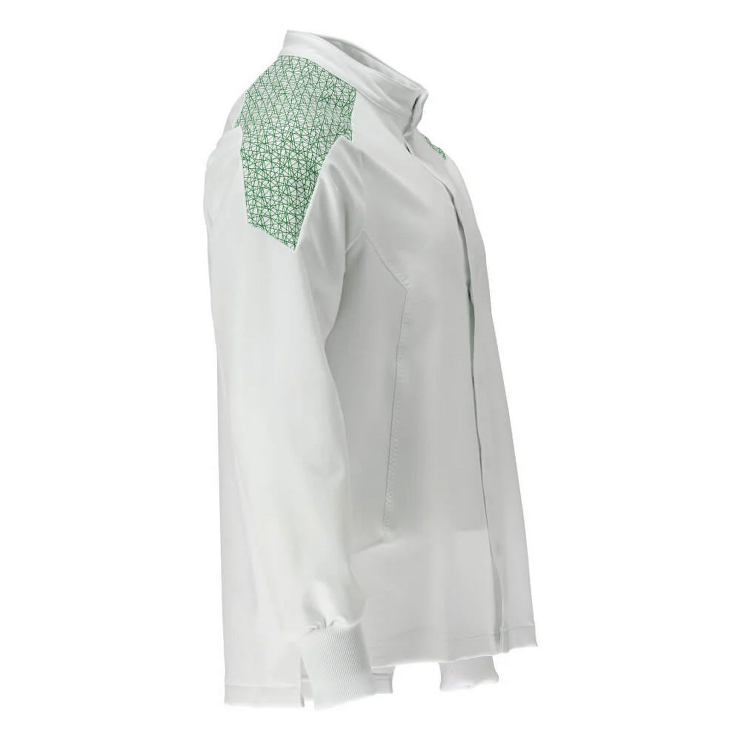 White-Grass Green - Back - Mascot Mens Food & Care Contrast Panel Chef Jacket