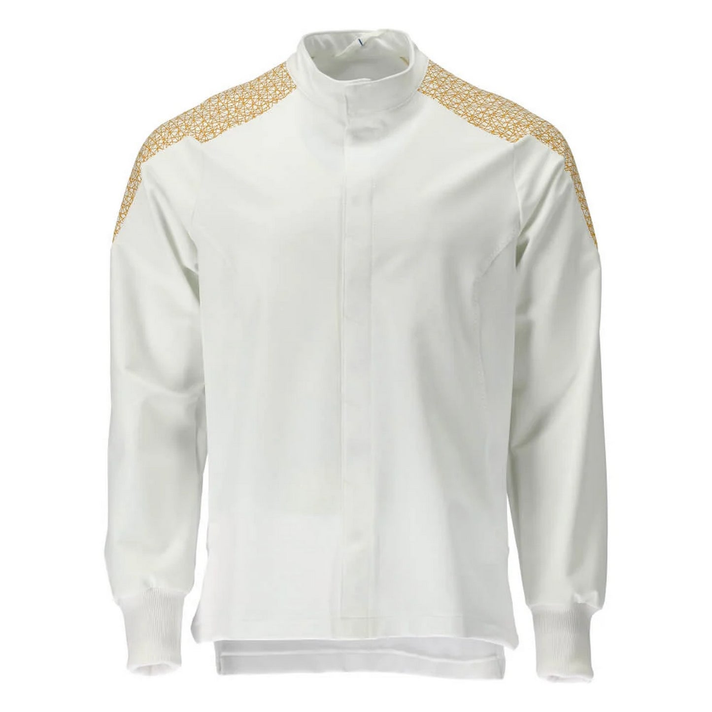 White-Curry - Front - Mascot Mens Food & Care Contrast Panel Chef Jacket