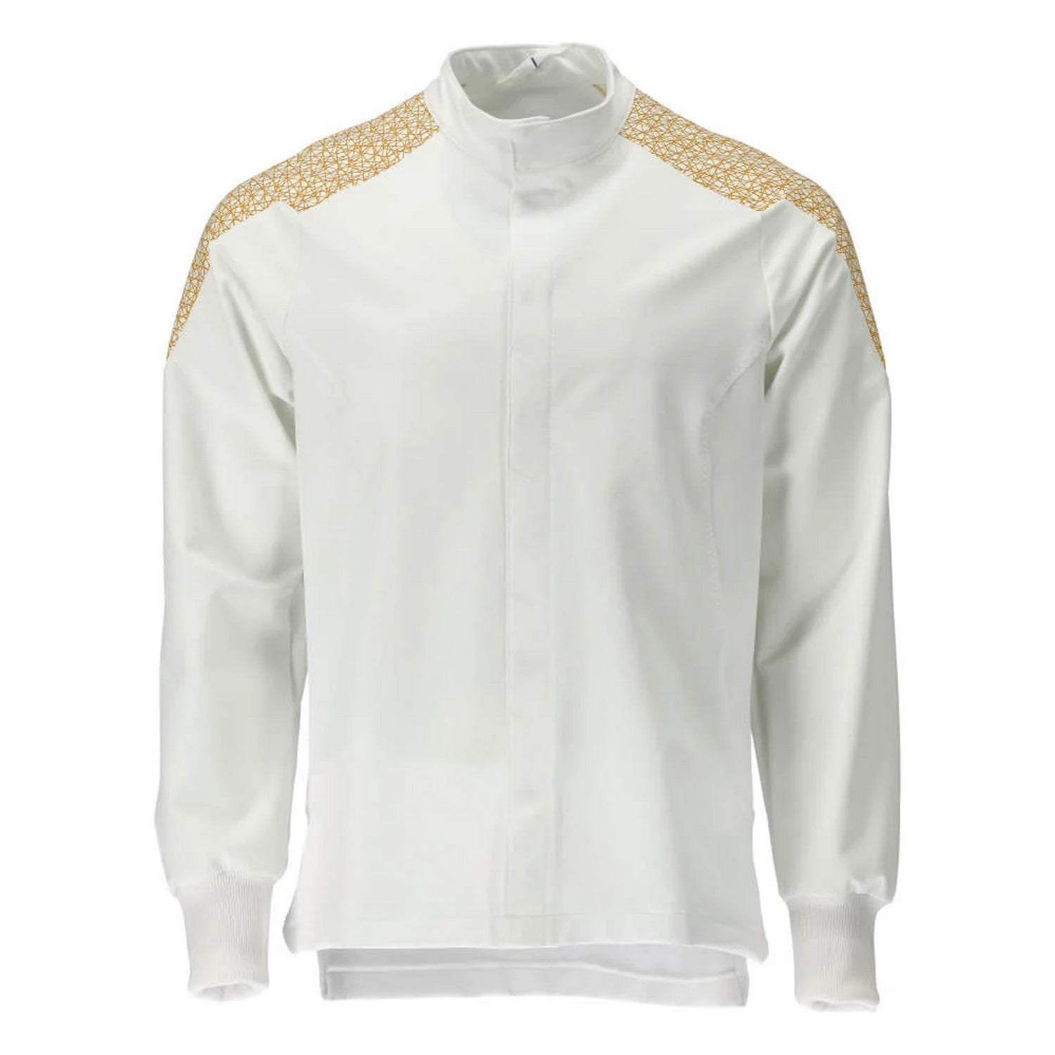 White-Curry - Front - Mascot Mens Food & Care Contrast Panel Chef Jacket
