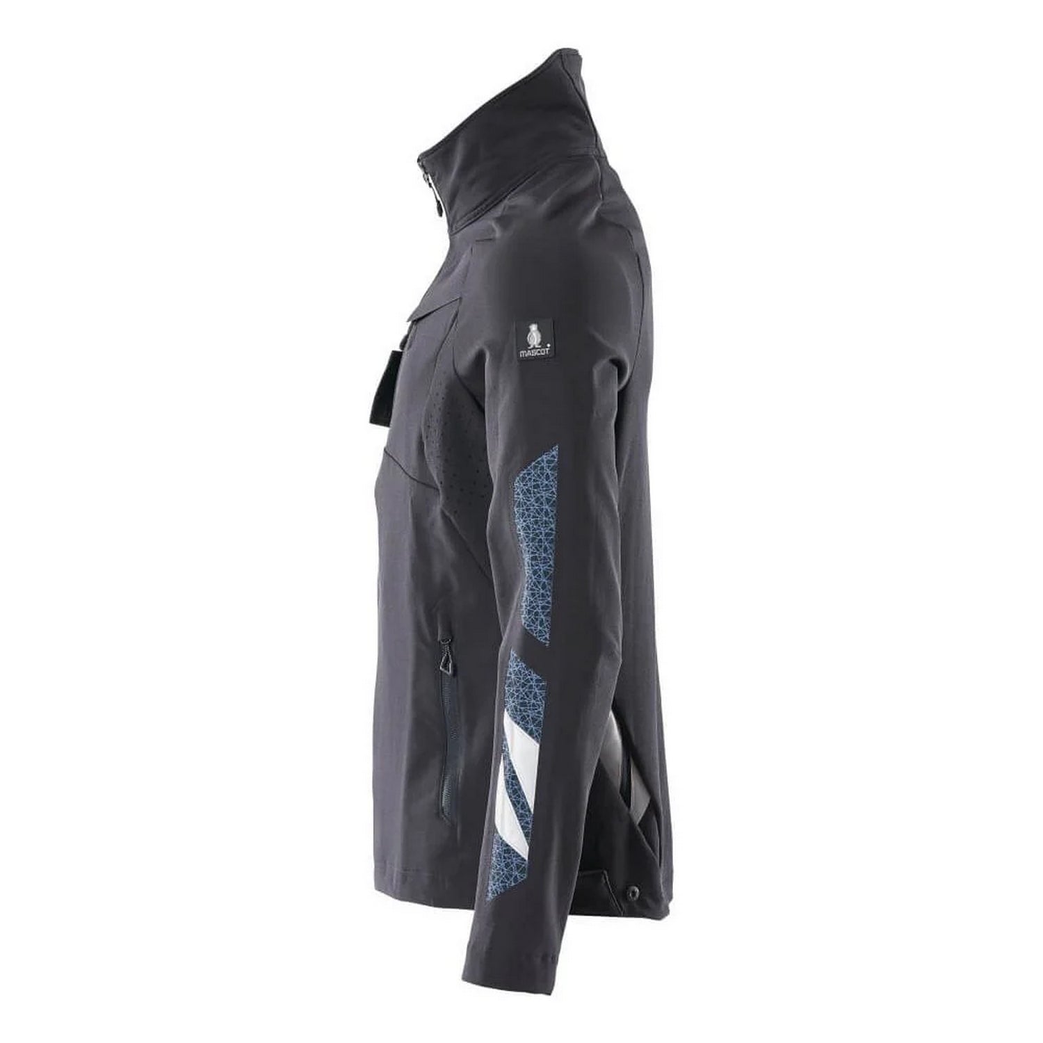 Dark Navy - Side - Mascot Mens Accelerate Soft Shell Jacket