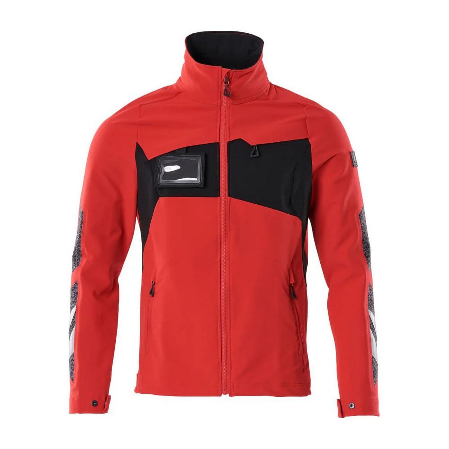Traffic Red-Black - Front - Mascot Mens Accelerate Soft Shell Jacket