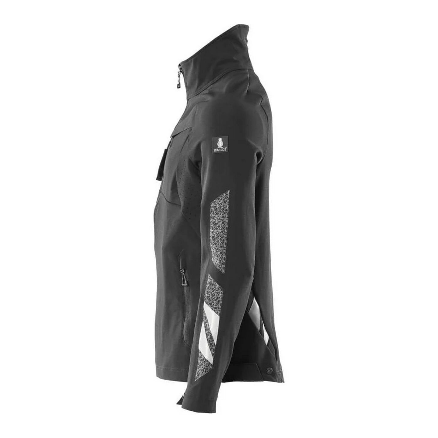 Black - Side - Mascot Mens Accelerate Soft Shell Jacket