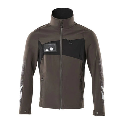 Dark Anthracite-Black - Front - Mascot Mens Accelerate Soft Shell Jacket