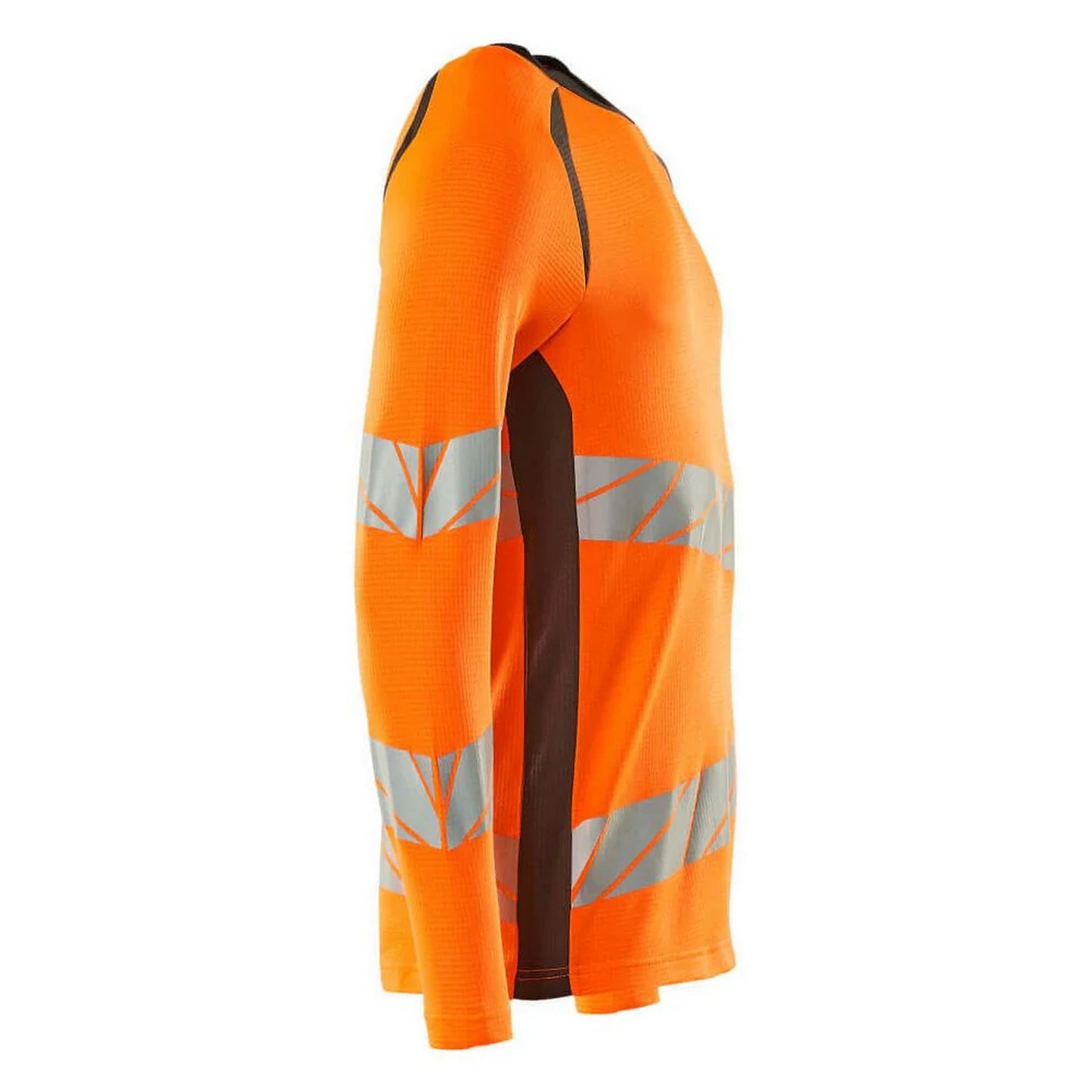 Hi Vis Orange-Dark Anthracite - Back - Mascot Mens Accelerate Safe Long-Sleeved T-Shirt