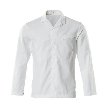 White - Front - Mascot Mens Food & Care Plain Chef Jacket