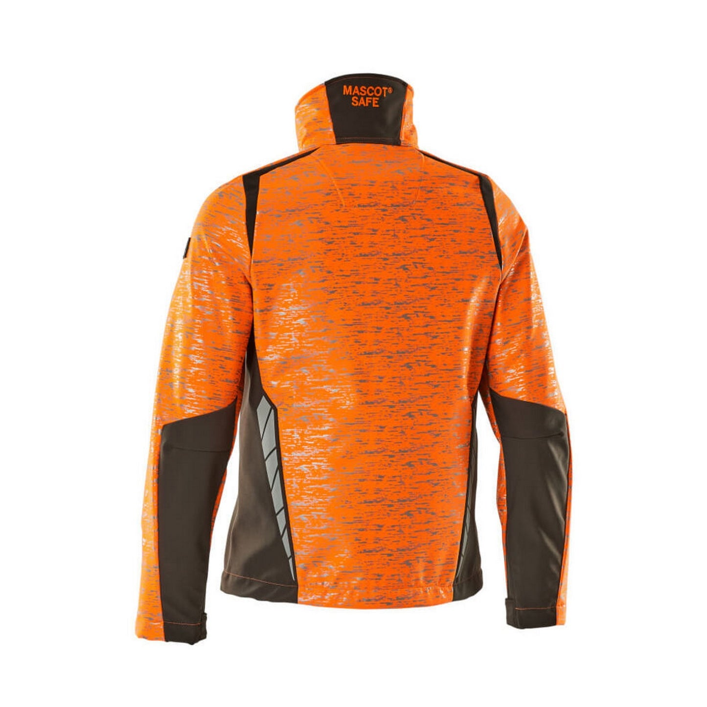 Hi Vis Orange-Dark Anthracite - Back - Mascot Womens-Ladies Accelerate Safe High-Vis Soft Shell Jacket