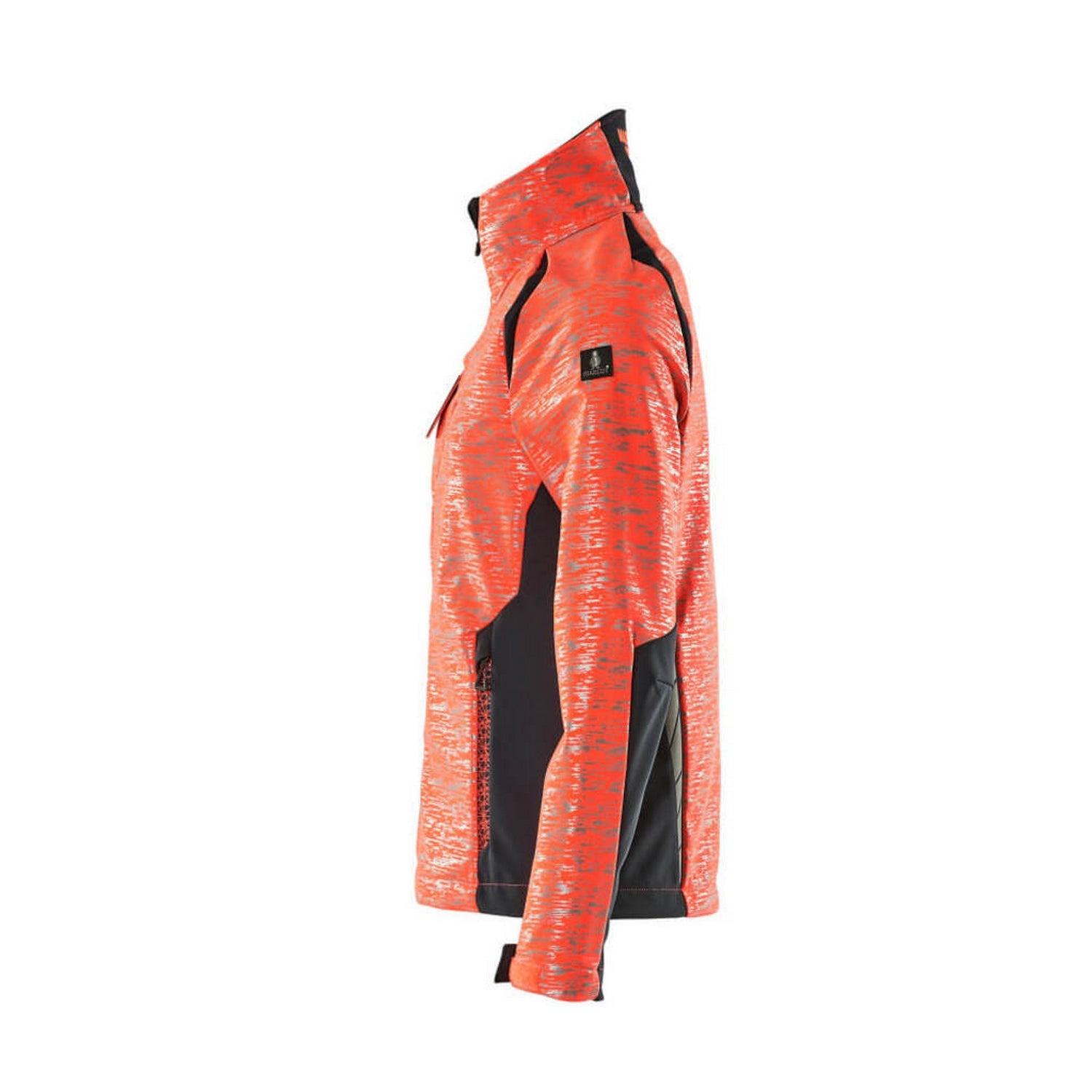 Hi Vis Red-Dark Navy - Lifestyle - Mascot Womens-Ladies Accelerate Safe High-Vis Soft Shell Jacket
