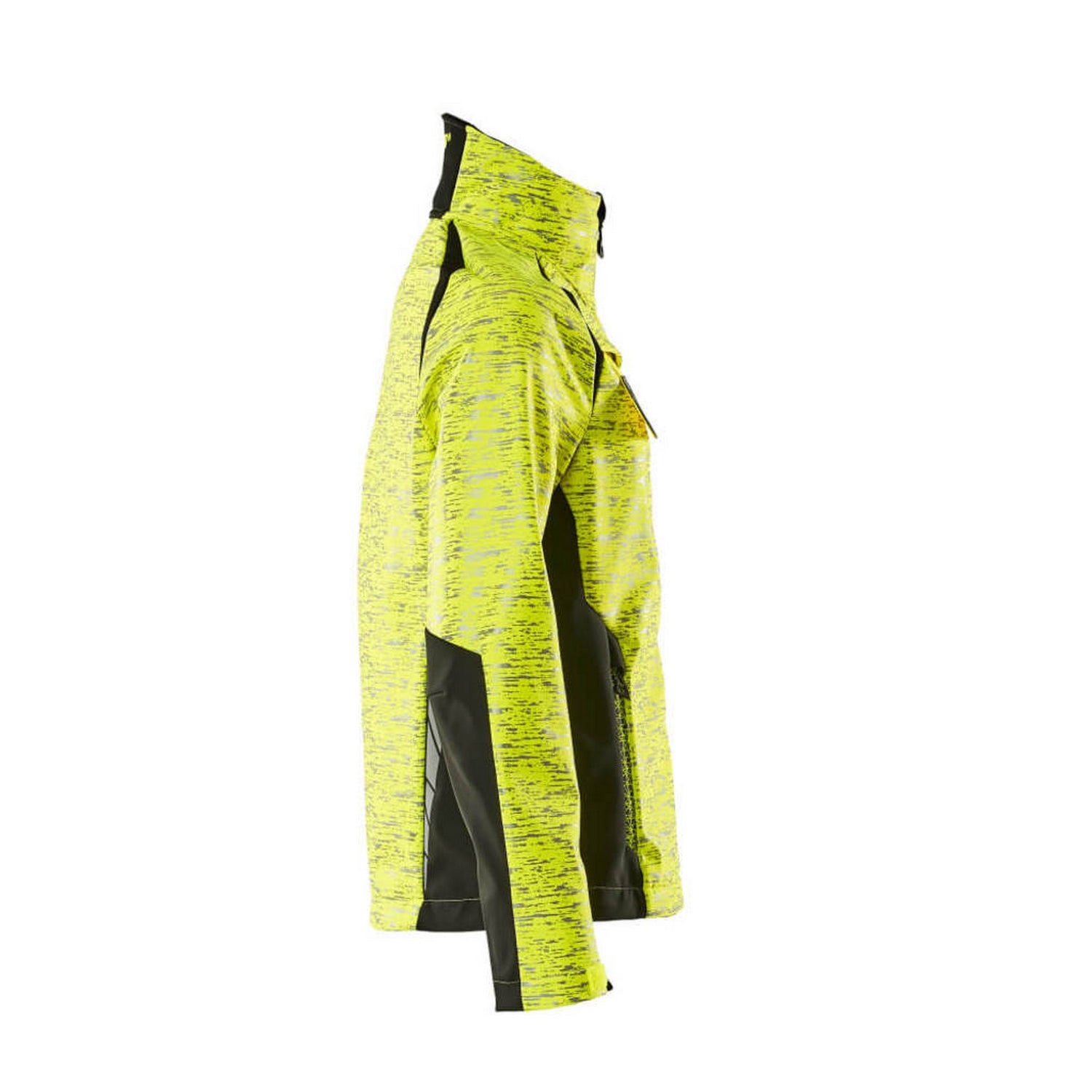 Hi Vis Yellow-Black - Side - Mascot Womens-Ladies Accelerate Safe High-Vis Soft Shell Jacket