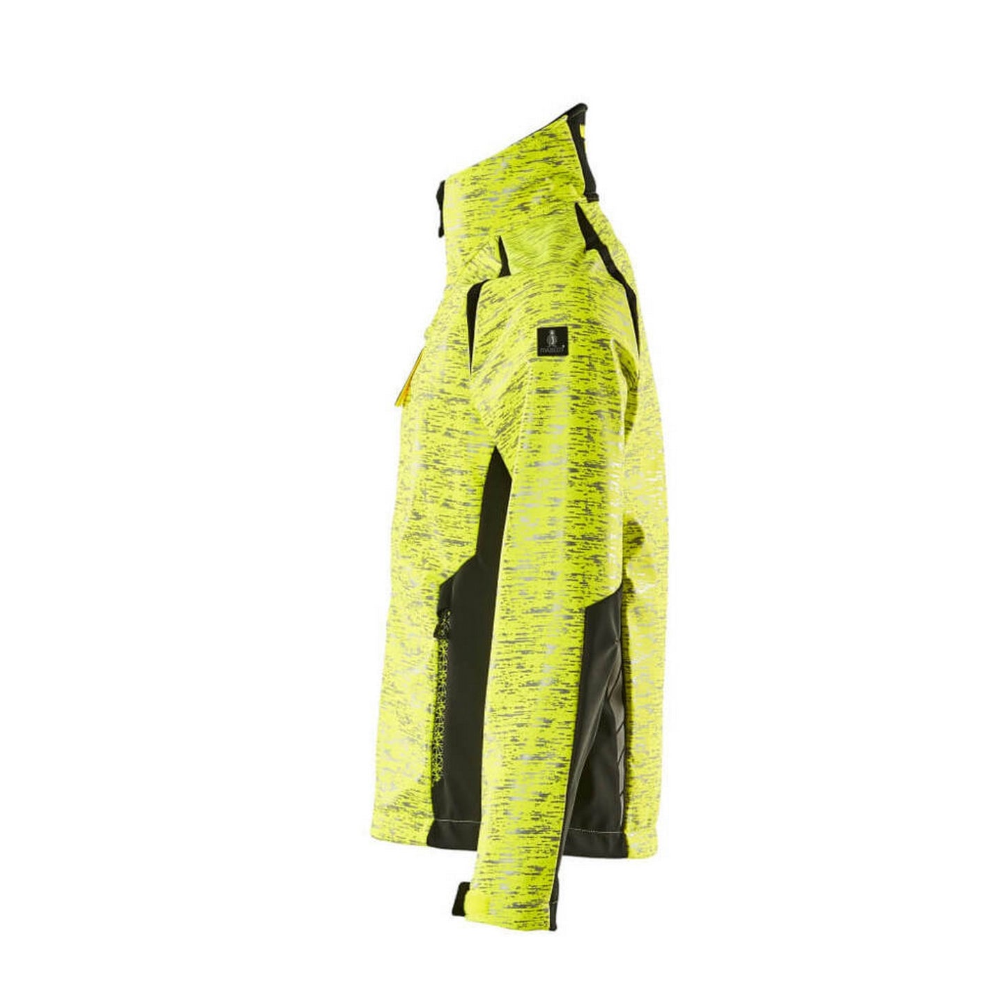 Hi Vis Yellow-Black - Lifestyle - Mascot Womens-Ladies Accelerate Safe High-Vis Soft Shell Jacket