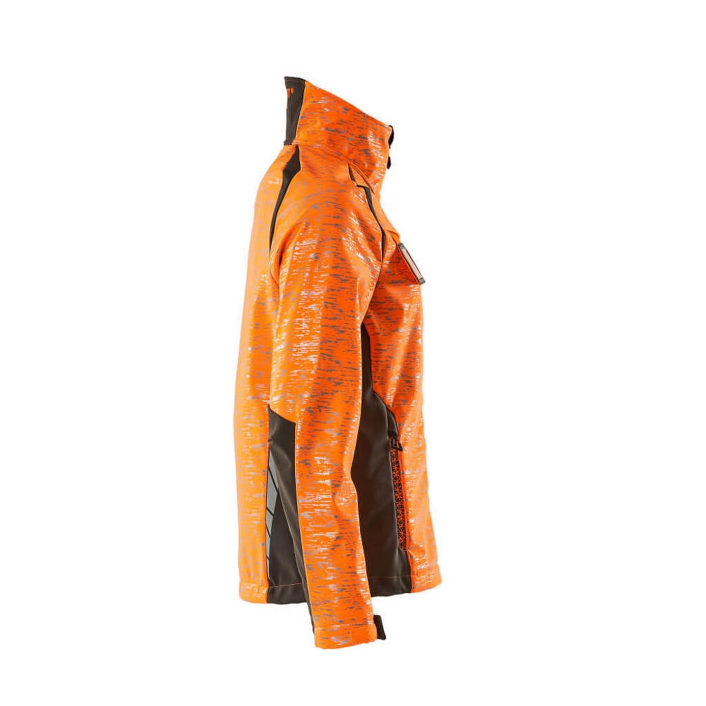 Hi Vis Orange-Dark Anthracite - Side - Mascot Womens-Ladies Accelerate Safe High-Vis Soft Shell Jacket