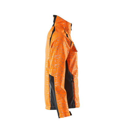 Hi Vis Orange-Dark Navy - Side - Mascot Womens-Ladies Accelerate Safe High-Vis Soft Shell Jacket