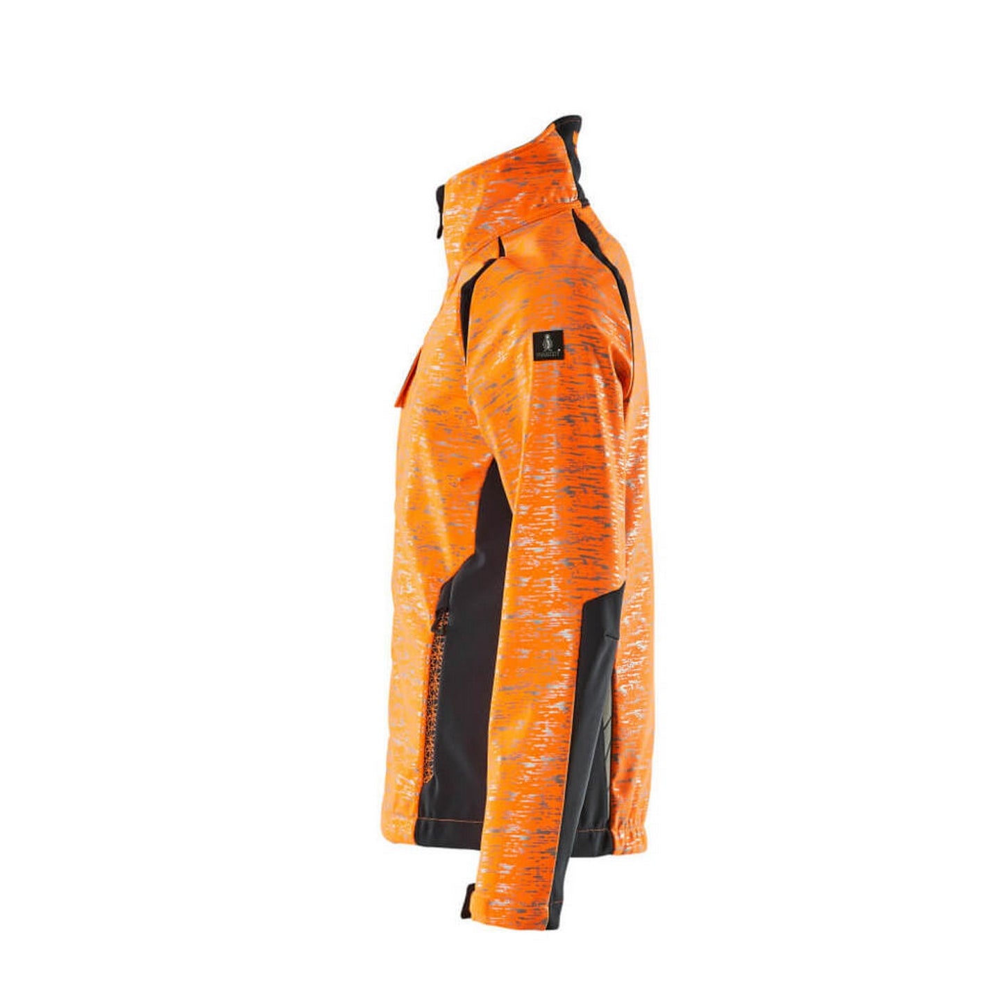 Hi Vis Orange-Dark Navy - Lifestyle - Mascot Womens-Ladies Accelerate Safe High-Vis Soft Shell Jacket