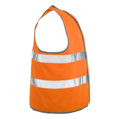 Hi Vis Orange - Back - Mascot Unisex Adult Safe Classic Weyburn Hi-Vis Vest (Pack of 10)