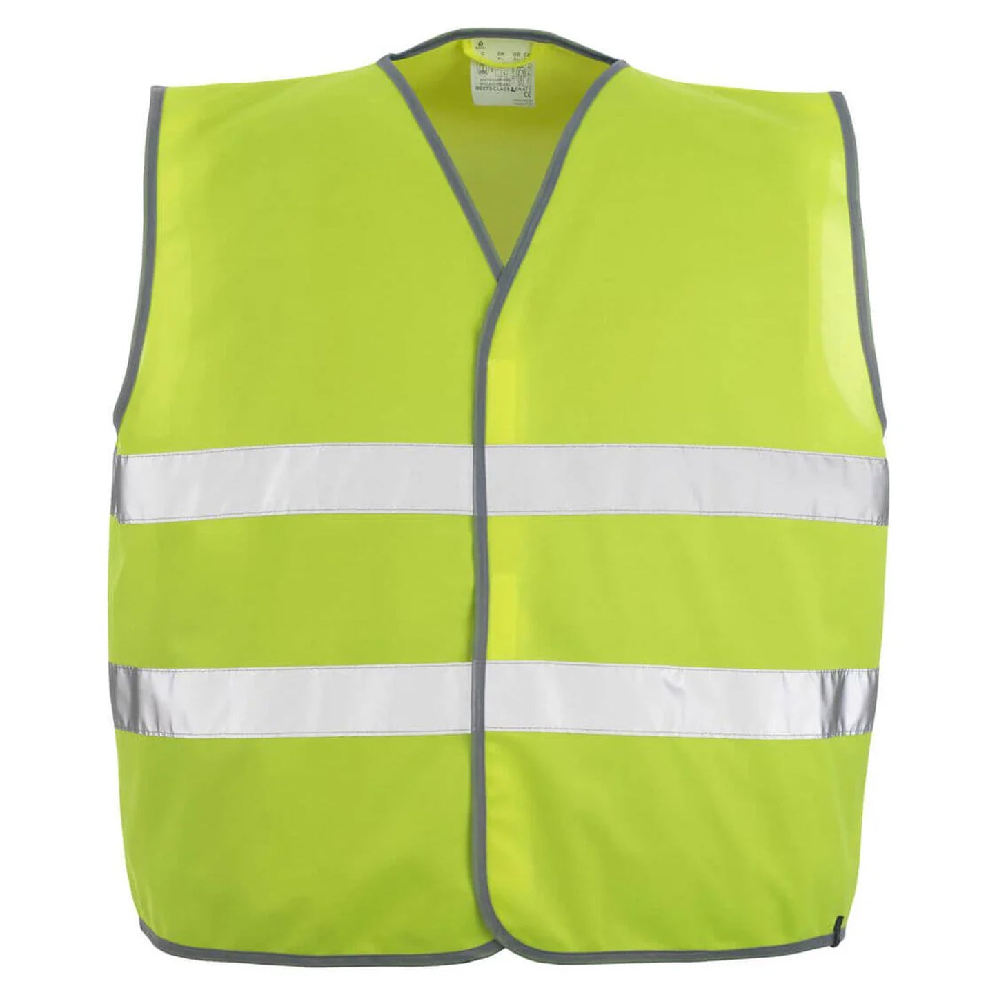 Hi Vis Yellow - Front - Mascot Unisex Adult Safe Classic Weyburn Hi-Vis Vest (Pack of 10)