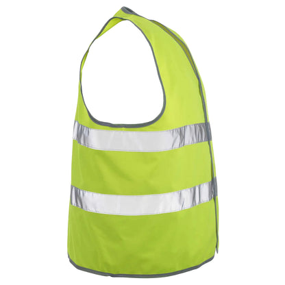 Hi Vis Yellow - Back - Mascot Unisex Adult Safe Classic Weyburn Hi-Vis Vest (Pack of 10)