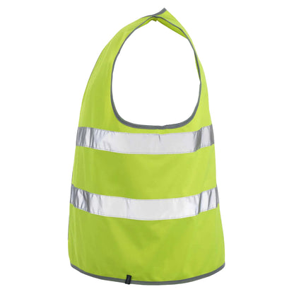 Hi Vis Yellow - Side - Mascot Unisex Adult Safe Classic Weyburn Hi-Vis Vest (Pack of 10)