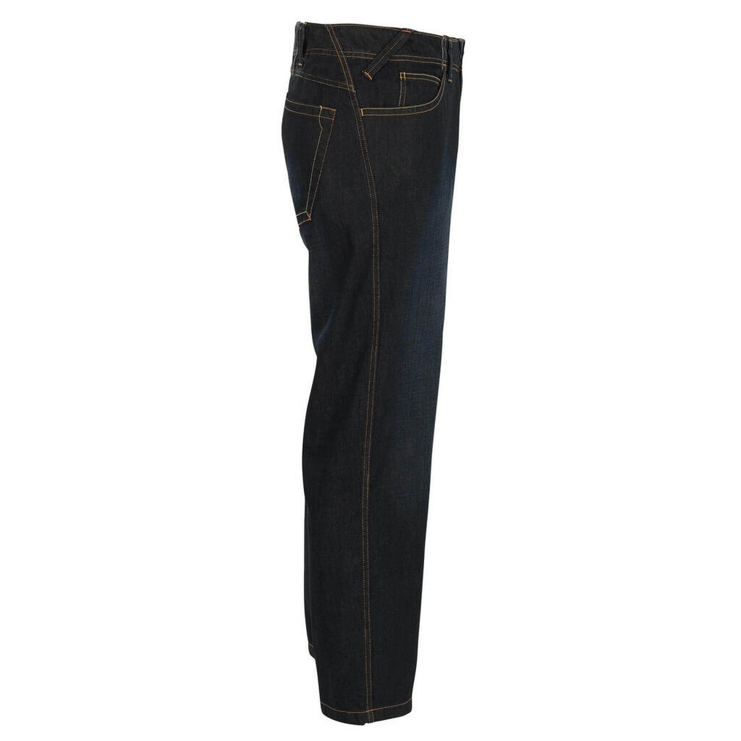 Dark Denim Blue - Side - Mascot Mens Frontline Cotton Jeans