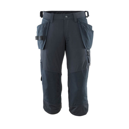 Dark Navy - Front - Mascot Mens Accelerate 3-4 Length Work Trousers