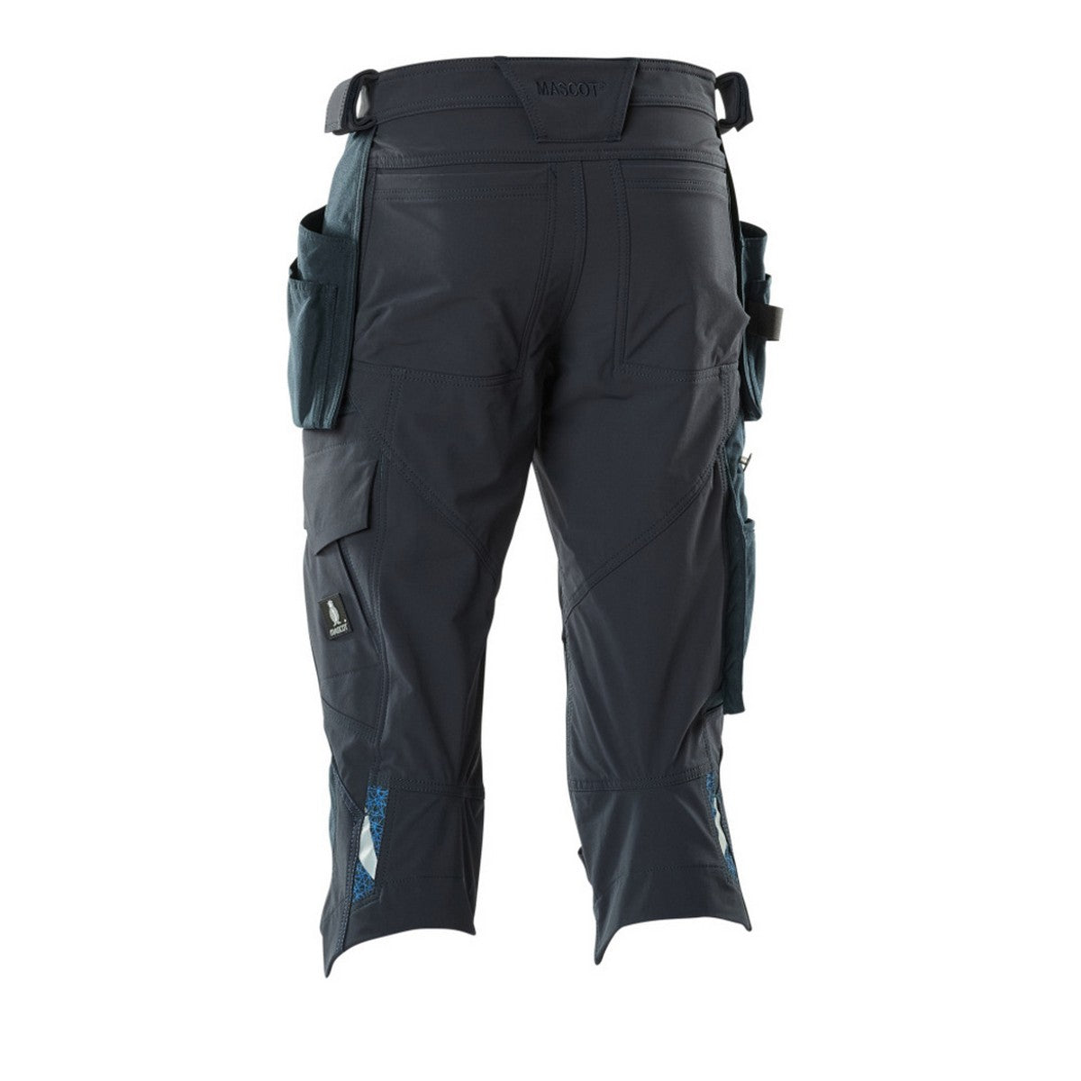 Dark Navy - Back - Mascot Mens Accelerate 3-4 Length Work Trousers