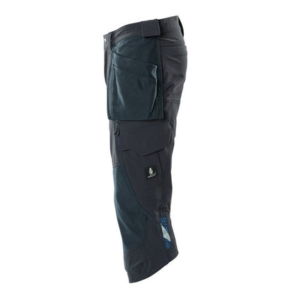 Dark Navy - Lifestyle - Mascot Mens Accelerate 3-4 Length Work Trousers