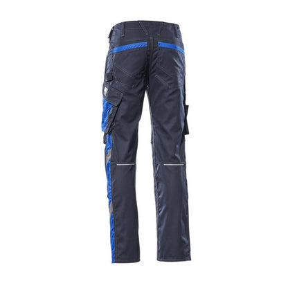Dark Navy-Royal Blue - Back - Mascot Mens Mannheim Unique Work Trousers