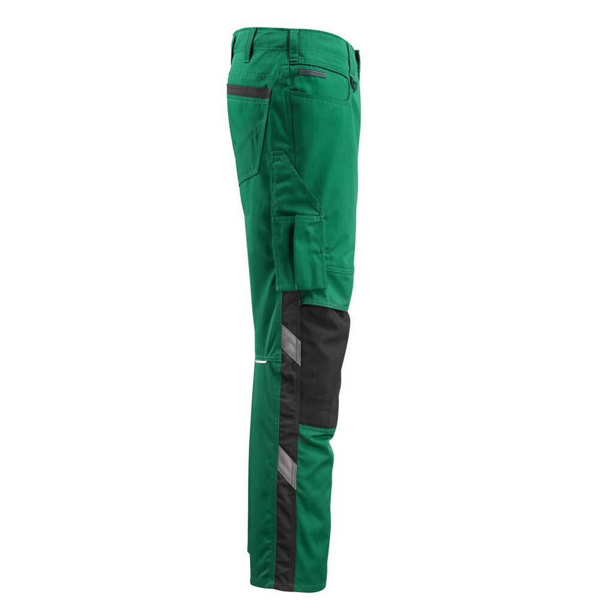 Green-Black - Side - Mascot Mens Mannheim Unique Work Trousers