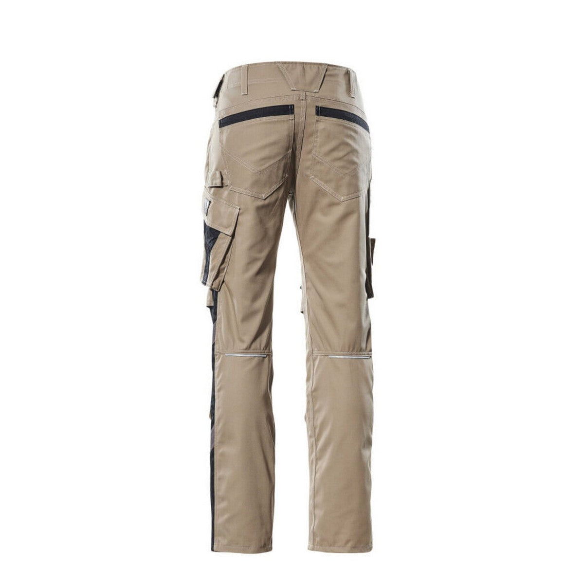 Light Khaki-Black - Back - Mascot Mens Mannheim Unique Work Trousers