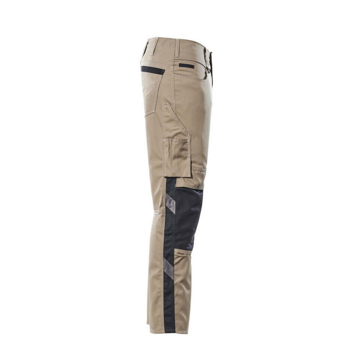 Light Khaki-Black - Side - Mascot Mens Mannheim Unique Work Trousers