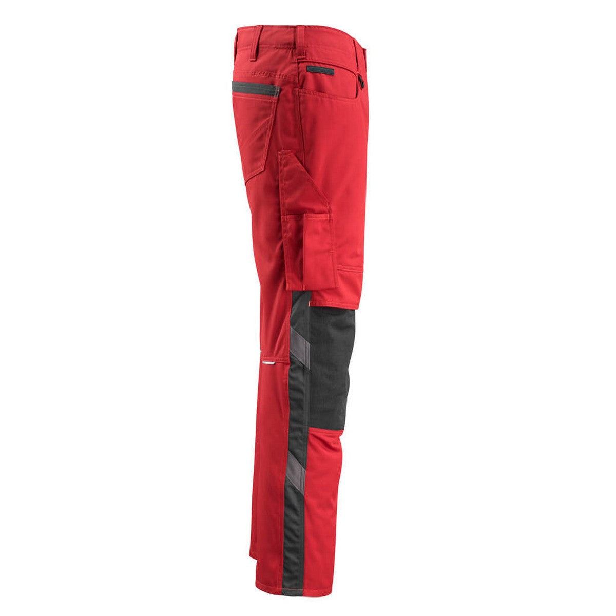 Red-Black - Side - Mascot Mens Mannheim Unique Work Trousers