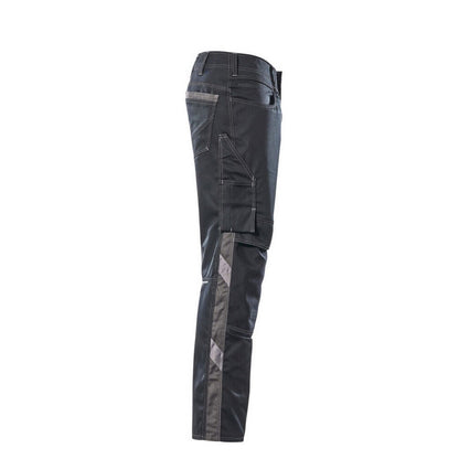 Black-Dark Anthracite - Side - Mascot Mens Mannheim Unique Work Trousers