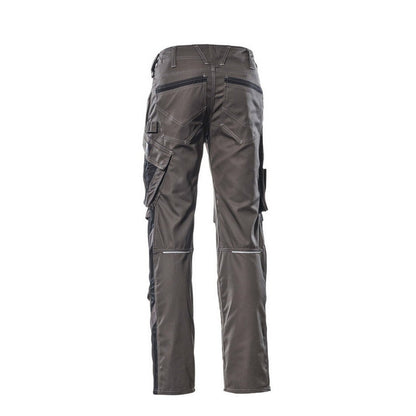 Dark Anthracite-Black - Back - Mascot Mens Mannheim Unique Work Trousers