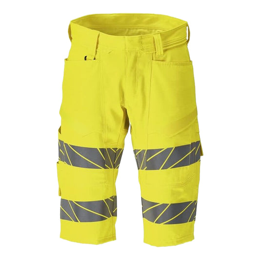Hi Vis Yellow - Front - Mascot Mens Accelerate Safe Work Shorts
