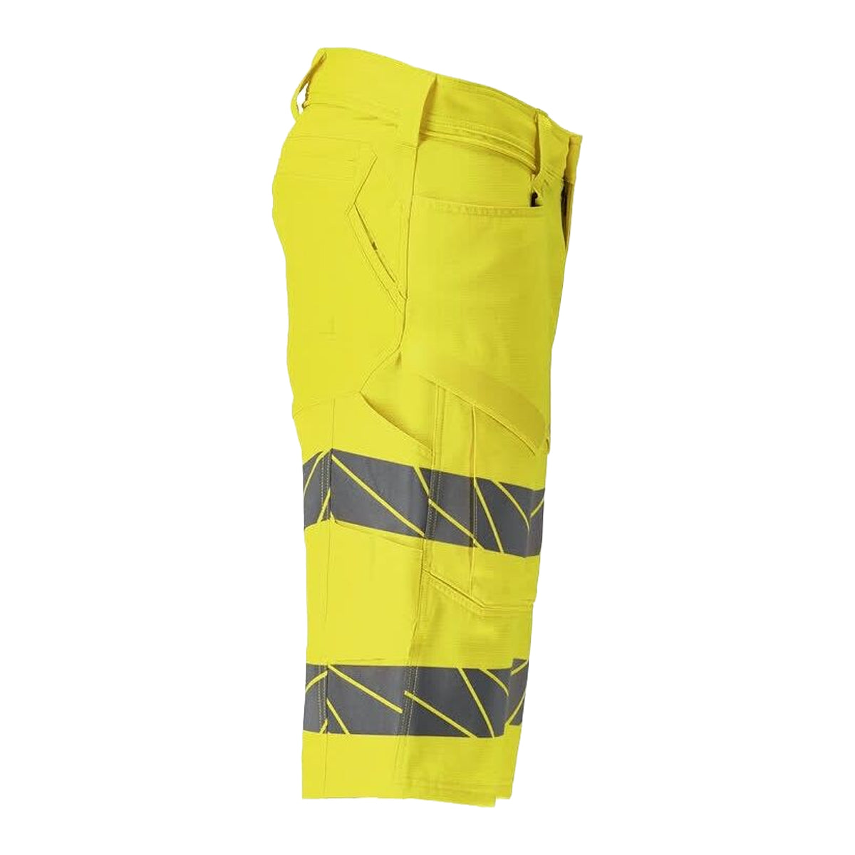 Hi Vis Yellow - Side - Mascot Mens Accelerate Safe Work Shorts