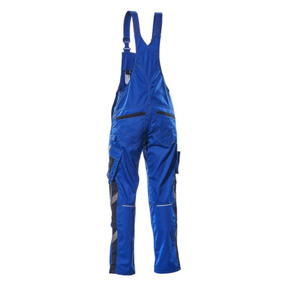 Royal Blue-Dark Navy - Back - Mascot Mens Augsburg Unique Bib And Brace Overall