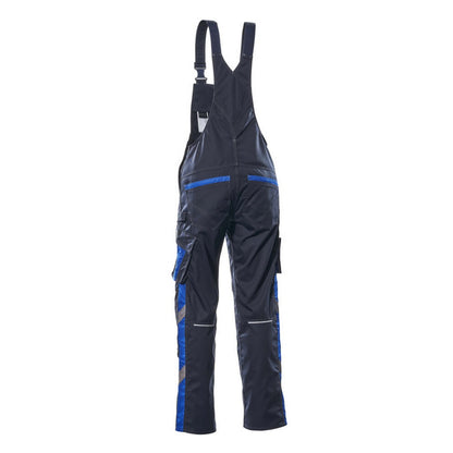 Dark Navy-Royal Blue - Back - Mascot Mens Augsburg Unique Bib And Brace Overall