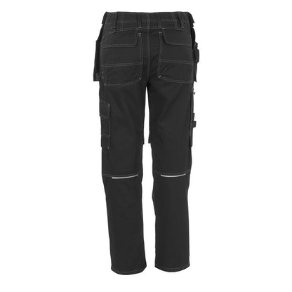 Black - Back - Mascot Mens Atlanta Holster Pocket Work Trousers